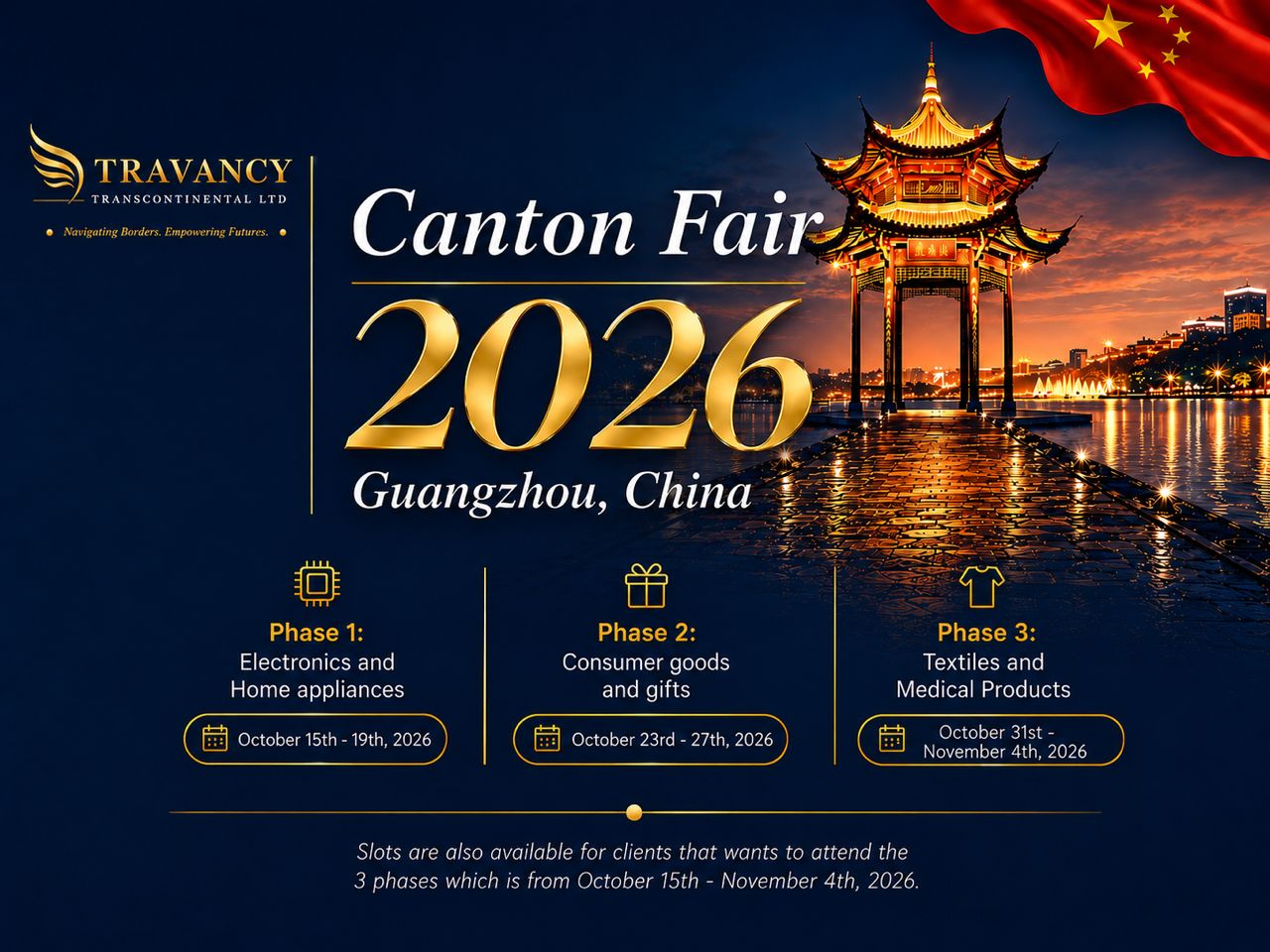 Official Canton Fair 2026 poster — China Import and Export Fair, Guangzhou