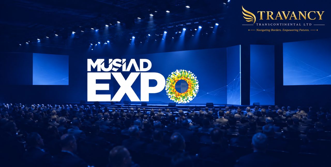 Official MÜSIAD Suppliers Summit 2026 event poster — Travancy Transcontinental Ltd