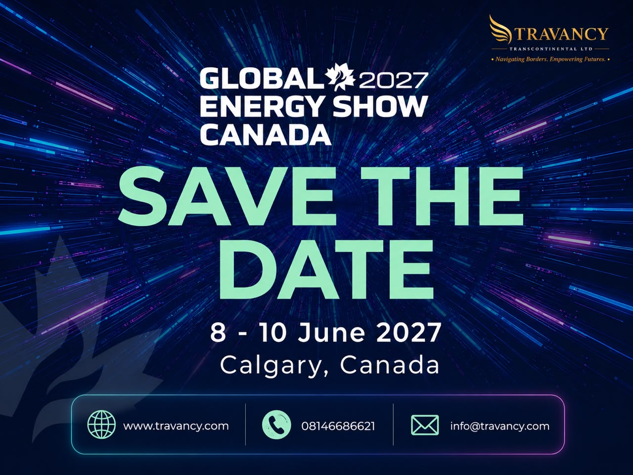 Official Global Energy Show Canada 2027 Save the Date poster — Calgary